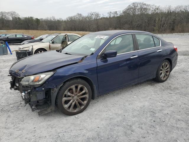 1HGCR2F54EA049349 - 2014 HONDA ACCORD SPORT BLUE photo 1