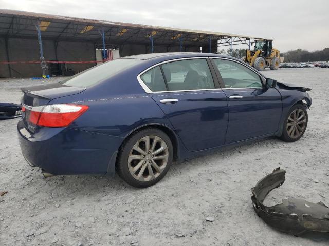 1HGCR2F54EA049349 - 2014 HONDA ACCORD SPORT BLUE photo 3