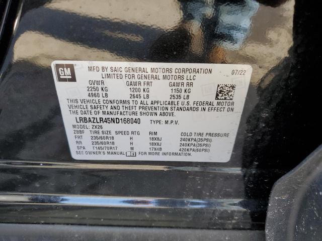 LRBAZLR45ND168040 - 2022 BUICK ENVISION PREFERRED Qara foto 12