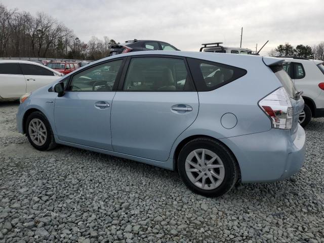 JTDZN3EUXD3283534 - 2013 TOYOTA PRIUS V BLUE photo 2