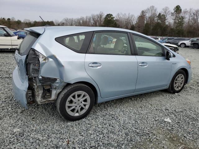 JTDZN3EUXD3283534 - 2013 TOYOTA PRIUS V BLUE photo 3