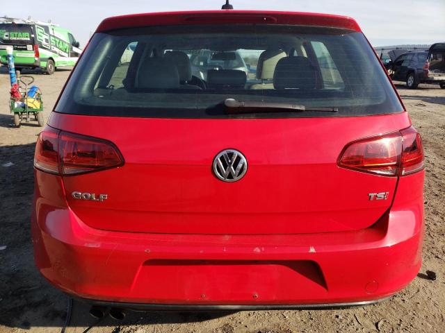 3VW217AUXFM025491 - 2015 VOLKSWAGEN GOLF RED photo 6