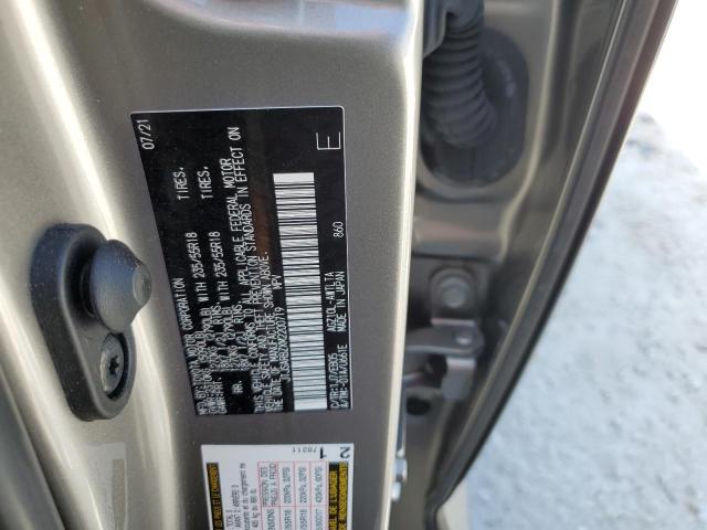 JTJSARBZXM2200719 - 2021 LEXUS NX 300 BASE ვერცხლისფერი ფოტო 12