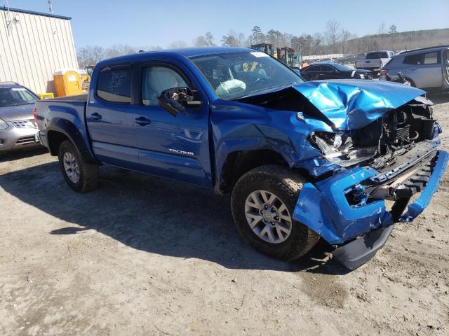 3TMCZ5AN6HM104575 - 2017 TOYOTA TACOMA DOUBLE CAB BLUE photo 4