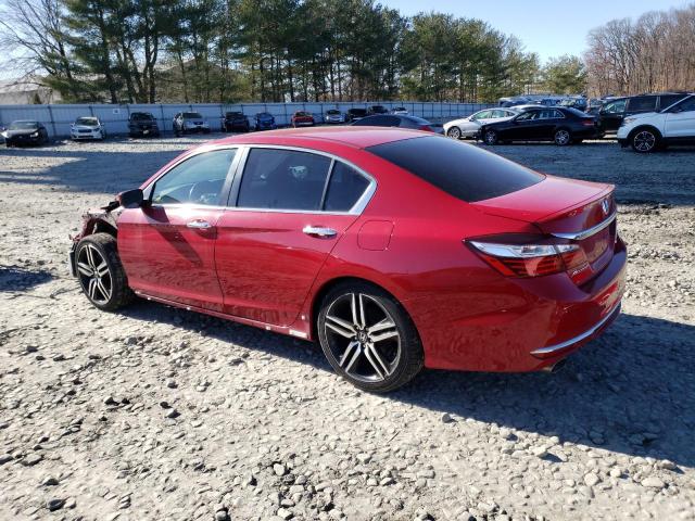 1HGCR2F18HA016601 - 2017 HONDA ACCORD SPORT SPECIAL EDITION RED photo 2