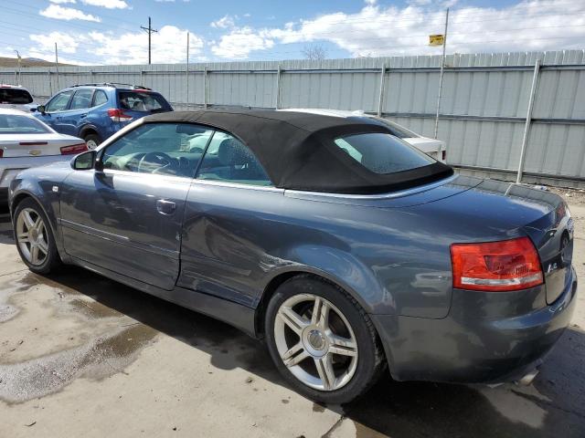 WAUAF48H97K027505 - 2007 AUDI A4 2.0T CABRIOLET GRAY photo 2