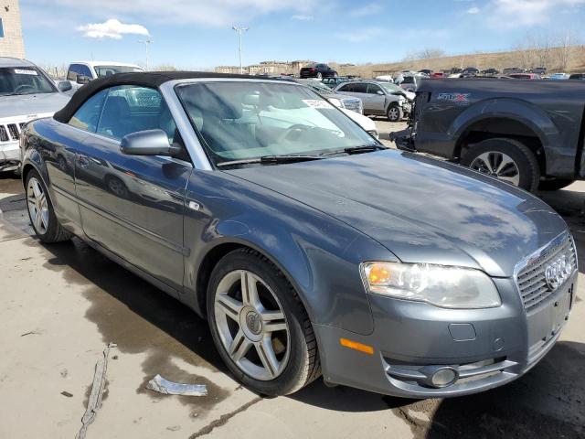 WAUAF48H97K027505 - 2007 AUDI A4 2.0T CABRIOLET GRAY photo 4