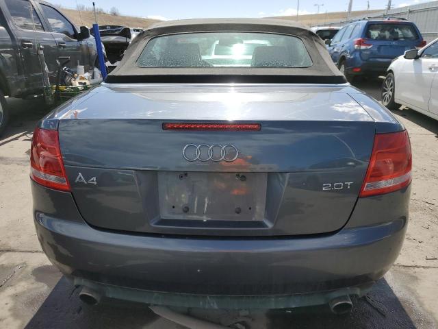 WAUAF48H97K027505 - 2007 AUDI A4 2.0T CABRIOLET GRAY photo 6