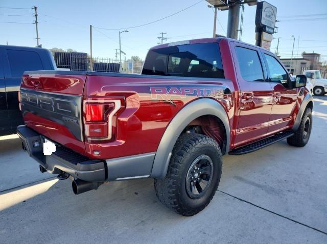 1FTFW1RG2JFB45327 - 2018 FORD F150 RAPTOR RED photo 4