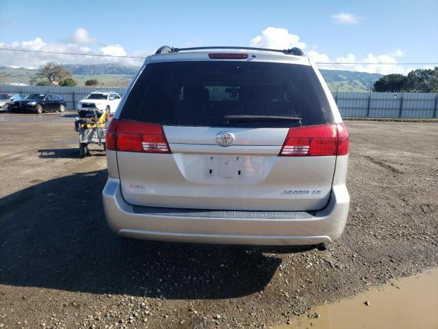 5TDZA23C85S221341 - 2005 TOYOTA SIENNA CE SILVER photo 6