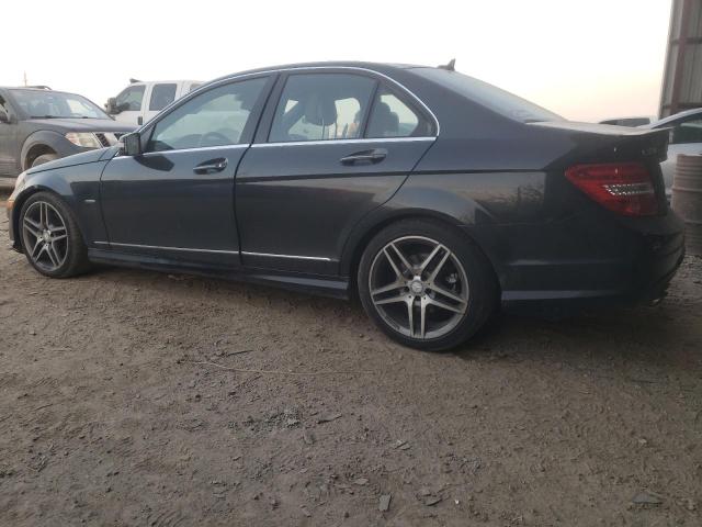 WDDGF5HB7CR204736 - 2012 MERCEDES-BENZ C 350 CHARCOAL photo 2