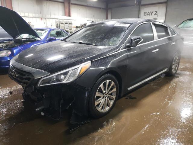 5NPE34AFXGH336713 - 2016 HYUNDAI SONATA SPORT BLACK photo 1