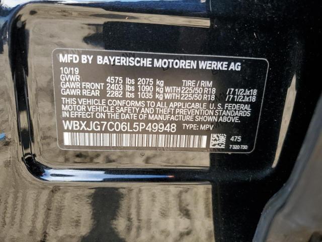 WBXJG7C06L5P49948 - 2020 BMW X1 SDRIVE28I BLACK photo 13