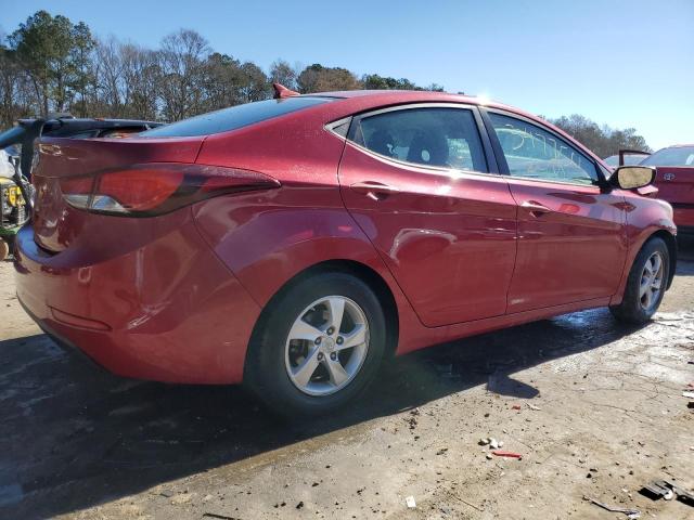 KMHDH4AEXFU347750 - 2015 HYUNDAI ELANTRA SE RED photo 3