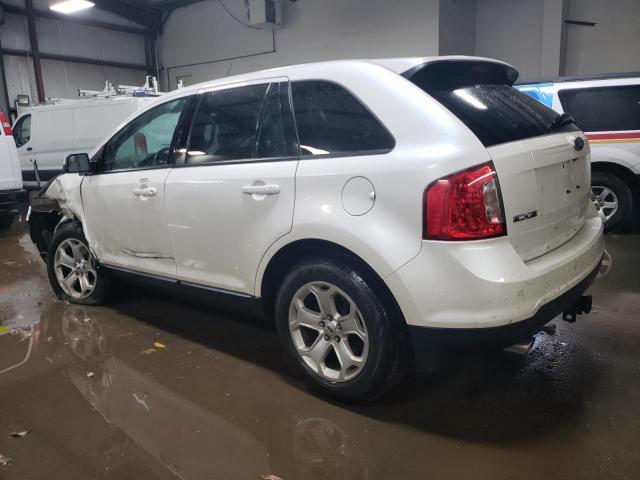 2FMDK3JC0EBA03195 - 2014 FORD EDGE SEL WHITE photo 2