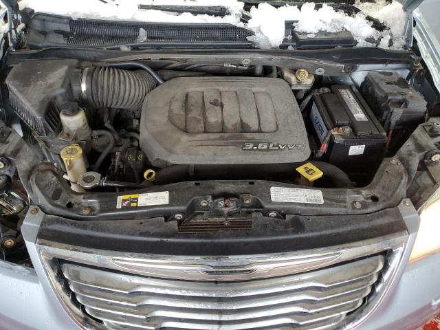 2C4RC1CG1DR623068 - 2013 CHRYSLER TOWN & COU TOURING L BLUE photo 12