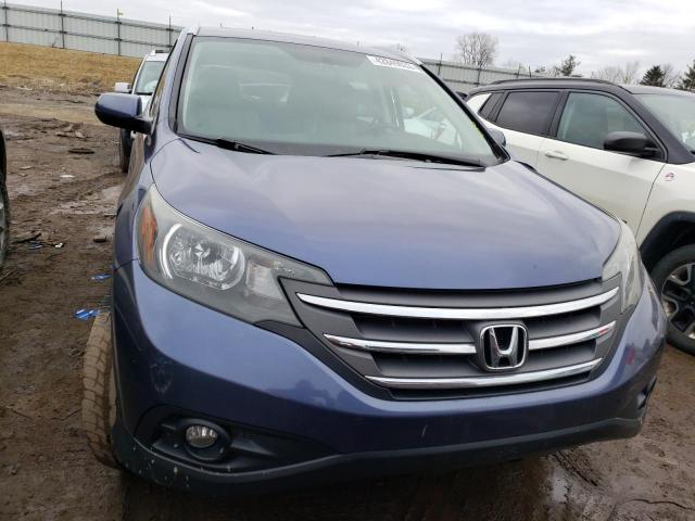 2HKRM4H79DH686858 - 2013 HONDA CR-V EXL BLUE photo 5