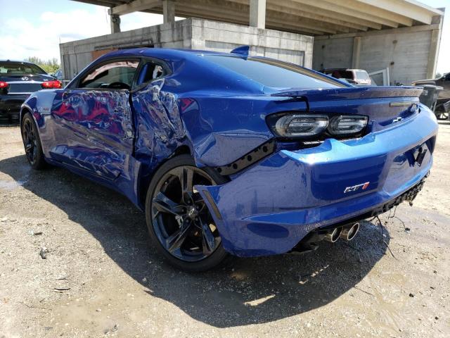 1G1FF1R75L0108853 - 2020 CHEVROLET CAMARO LZ BLUE photo 3