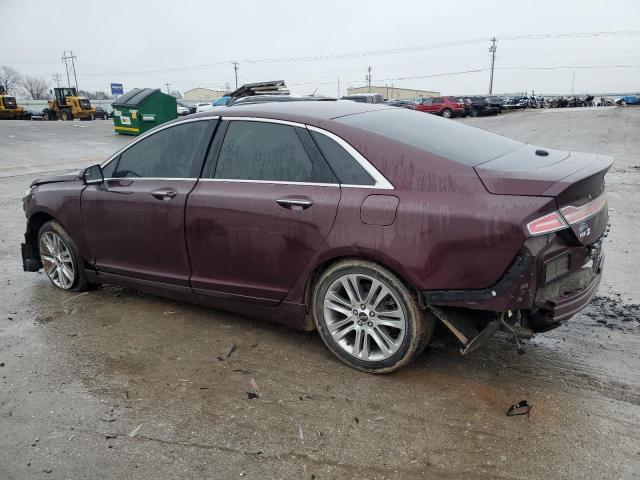3LN6L2GK3DR816982 - 2013 LINCOLN MKZ BURGUNDY photo 2