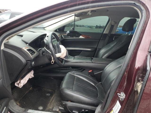 3LN6L2GK3DR816982 - 2013 LINCOLN MKZ BURGUNDY photo 7
