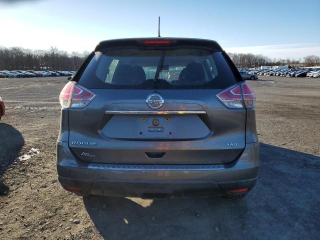 KNMAT2MV0FP539702 - 2015 NISSAN ROGUE S GRAY photo 6