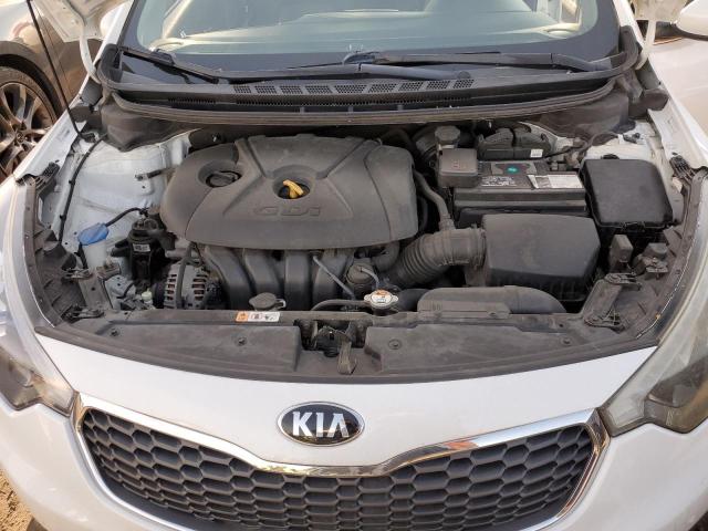 KNAFX4A89E5113132 - 2014 KIA FORTE EX WHITE photo 11