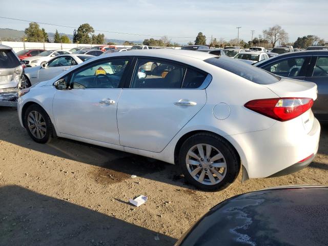 KNAFX4A89E5113132 - 2014 KIA FORTE EX WHITE photo 2