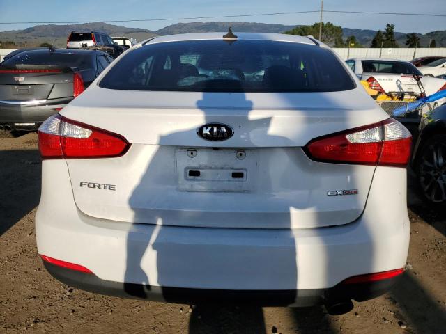 KNAFX4A89E5113132 - 2014 KIA FORTE EX WHITE photo 6