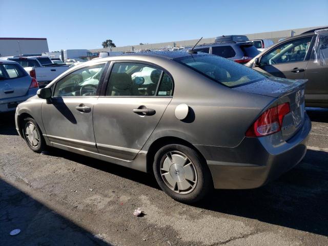 JHMFA36287S027655 - 2007 HONDA CIVIC HYBRID GRAY photo 2