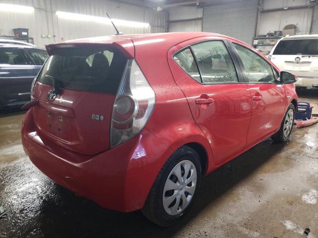 JTDKDTB36D1551796 - 2013 TOYOTA PRIUS C RED photo 3