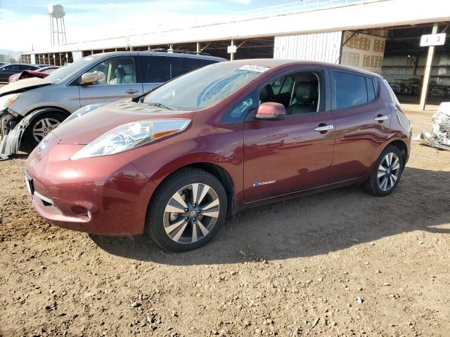 1N4BZ0CP5HC305436 - 2017 NISSAN LEAF S BURGUNDY photo 1