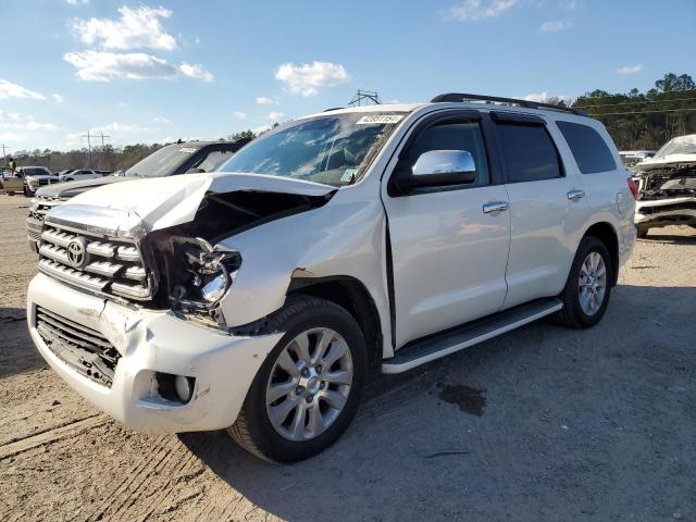 5TDYY5G12AS027609 - 2010 TOYOTA SEQUOIA PLATINUM WHITE photo 1