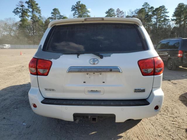 5TDYY5G12AS027609 - 2010 TOYOTA SEQUOIA PLATINUM WHITE photo 6