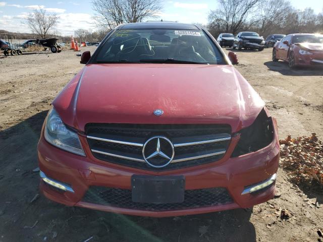 WDDGJ4HB5EG200286 - 2014 MERCEDES-BENZ C 250 RED photo 5