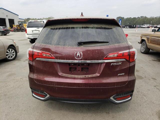 5J8TB4H70JL018452 - 2018 ACURA RDX ADVANCE BURGUNDY photo 6