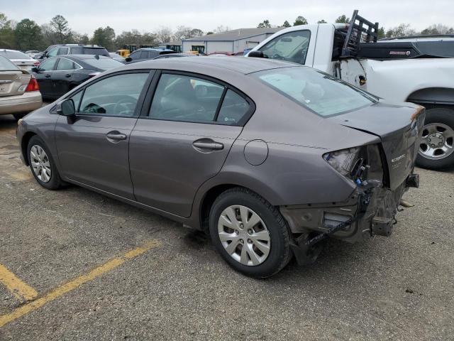 19XFB2F53CE088363 - 2012 HONDA CIVIC LX GRAY photo 2