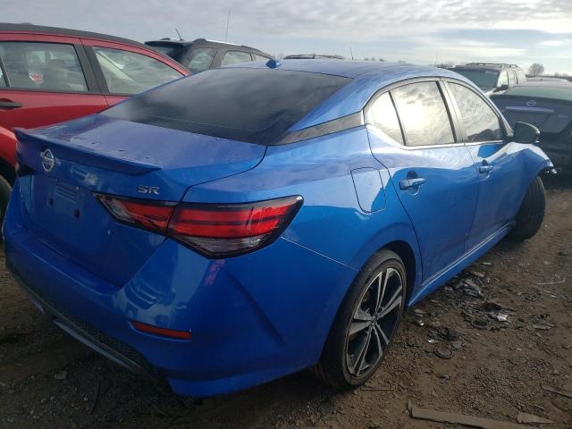 3N1AB8DV5NY236372 - 2022 NISSAN SENTRA SR BLUE photo 3