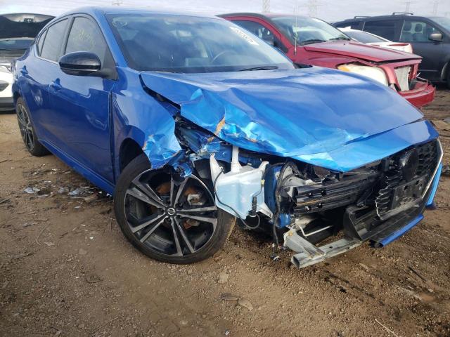 3N1AB8DV5NY236372 - 2022 NISSAN SENTRA SR BLUE photo 4