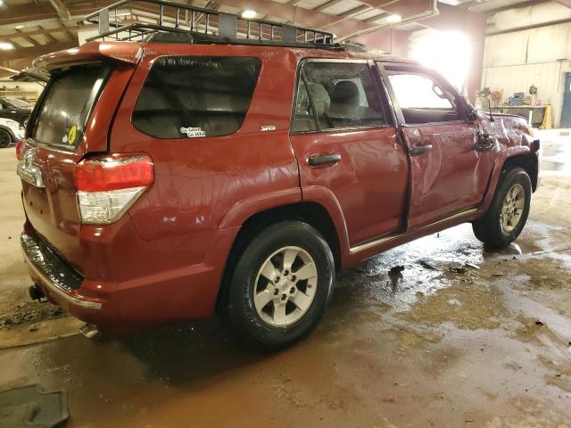 JTEBU5JRXC5077467 - 2012 TOYOTA 4RUNNER SR5 BURGUNDY photo 3