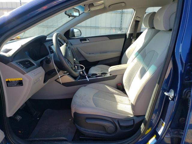 5NPE24AF6GH283219 - 2016 HYUNDAI SONATA SE BLUE photo 7