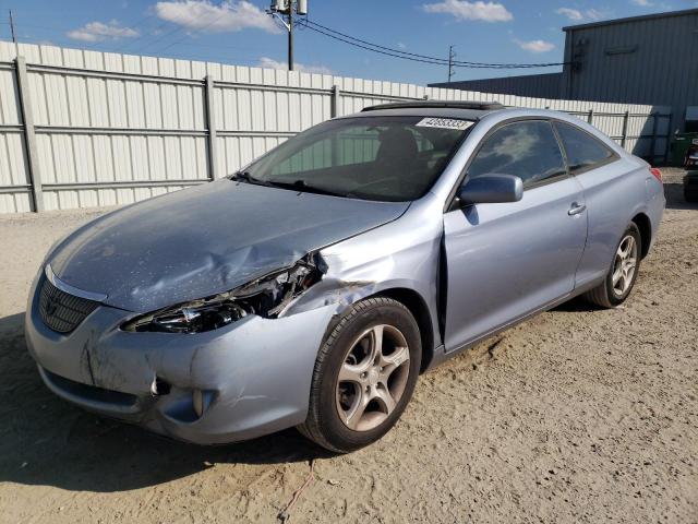 4T1CE38P84U870297 - 2004 TOYOTA CAMRY SOLA SE BLUE photo 1