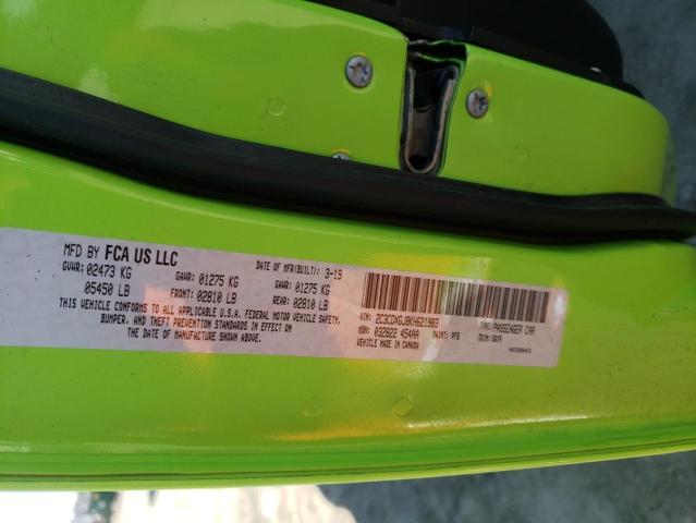 2C3CDXGJ8KH621983 - 2019 DODGE CHARGER SCAT PACK GREEN photo 12