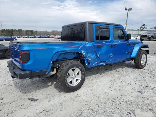 1C6JJTAM6ML520686 - 2021 JEEP GLADIATOR SPORT BLUE photo 3