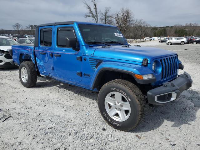 1C6JJTAM6ML520686 - 2021 JEEP GLADIATOR SPORT BLUE photo 4