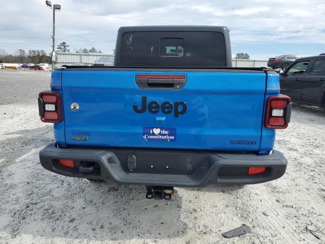 1C6JJTAM6ML520686 - 2021 JEEP GLADIATOR SPORT BLUE photo 6