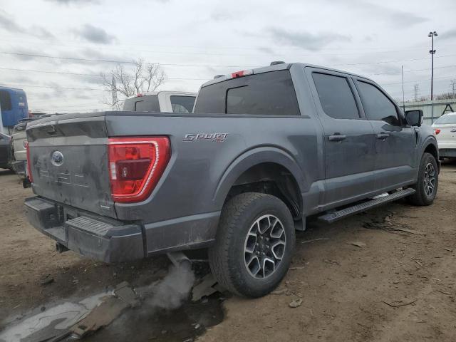 1FTEW1EP2NKD86450 - 2022 FORD F150 SUPERCREW CHARCOAL photo 3