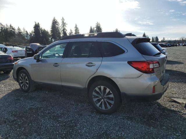 4S4BSENC4G3267309 - 2016 SUBARU OUTBACK 3.6R LIMITED CREAM photo 2