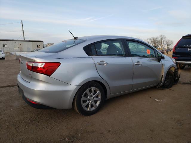 KNADM4A33G6686402 - 2016 KIA RIO LX SILVER photo 3