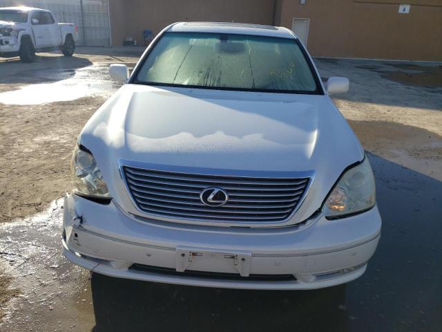 JTHBN36F340124436 - 2004 LEXUS LS 430 WHITE photo 5