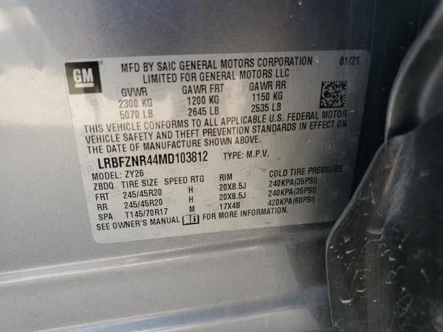 LRBFZNR44MD103812 - 2021 BUICK ENVISION ESSENCE GRAY photo 13